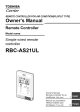 Toshiba RBC-AS21UL Owner's Manual
