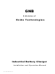 GNB Industrial Battery Charger Installation And Operation Manual