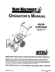 Yard Machines 247.88347 Operator's Manual