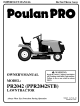 Poulan Pro PR2042 (PPR2042STB Owner's Manual