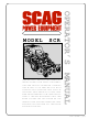 Scag Power Equipment SCR Operator's Manual