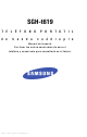 Samsung SGH-T619 Manual Del Usuario
