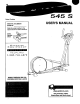 PROFORM 545 S User Manual