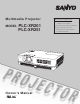 Sanyo PLC-XR201 - XGA LCD Projector Owner's Manual