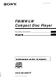 Sony CDX-M1000TF Operating Instructions Manual