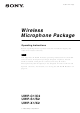Sony UWP-C1 Operating Instructions Manual