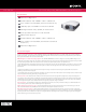 Sony BRAVIA SXRD VPL-VW40 Specifications