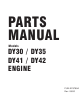 Robin America DY30 Parts Manual