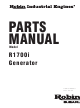 Robin America R1700i Parts Manual