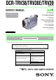 Sony TRV39 - MiniDV 1Megapixel Camcorder Service Manual