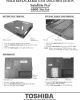 Toshiba Satellite Pro 4600 Series Replacement Instructions Manual