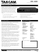 Tascam CD-160 Technical Documentation