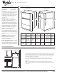 Whirlpool G9RXXFMW Dimension Manual