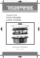 Toastess TVS347 Instruction Booklet
