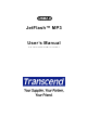 Transcend JetFlash MP3 User Manual