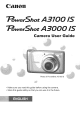 CANON POWERSHOT A3100IS User Manual