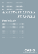 Casio Algebra FX 2.0 PLUS User Manual