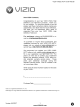 VIZIO VX20LHDTV User Manual
