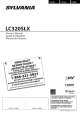 SYLVANIA LC320SLX Owner's Manual