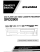SYLVANIA SRD2900 Owner's Manual