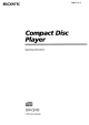 SONY CDP-CE105 Operating Instructions Manual