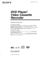 SONY SLV-D261P Operating Instructions Manual