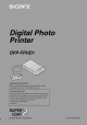 SONY DPP-FPHD1 Operating Instructions Manual
