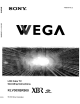 SONY WEGA KLV30XBR900 Operating Instructions Manual