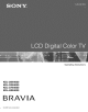 SONY BRAVIA KDL-26M4000 Operating Instructions Manual