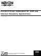 Tripp Lite VoIP and Internet Telephony Applications Practical Power Manuallines