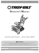 Troy-Bilt Storm Tracker 2690XP Operator's Manual