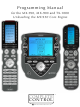Universal Remote Control MX-900 Programming Manual