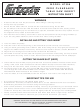 Grizzly H7396 Instruction Sheet