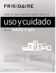 Frigidaire FGGF3031KB - 30' Gas Range Gallery Mono Group Uso Y Cuidado