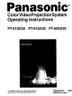 PANASONIC PT-56SX30 Operating Instructions Manual
