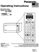 PANASONIC Inverter NN-T990SA Operating Instructions Manual