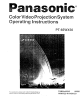 PANASONIC PT-65WX50 Operating Instructions Manual