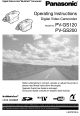 PANASONIC Palmcorder PV-GS200 Operating Instructions Manual