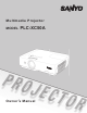 Sanyo XC50 - PLC XGA LCD Projector Owner's Manual