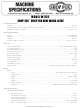 Woodstock SHOP FOX W1752 Specifications