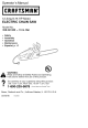 CRAFTSMAN 358.341080 Operator's Manual