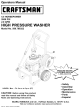 CRAFTSMAN 580.768322 Operator's Manual