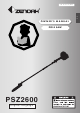 Zenoah PSZ2600 Owner's Manual