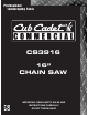 Cub Cadet CS3916 Safety Manual