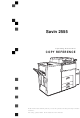 Savin 2555 Copy Reference Manual