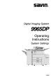 Savin 9965DP System Settings