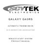 Scytek electronic Galaxy G35RS Product Manual