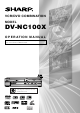 Sharp DV-NC100X Operation Manual