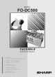 Sharp FO-DC500 Facsimile Operation Manual