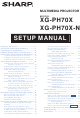 Sharp XG-PH70X Setup Manual